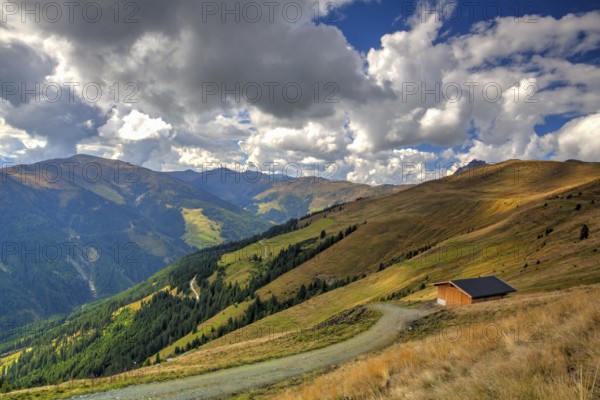 Amazing ski resort in Tyrolean Alps in autumn, Austria, Europe