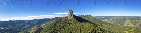 Pedra do Bau, rock mountain peak in Sao Bento do Sapucai, Brazil. South America