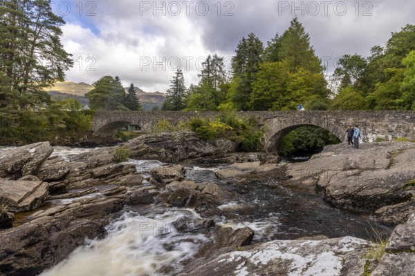 Rapids, Falls of Dochart, Killin, Highlands, Scotland, Great Britain
