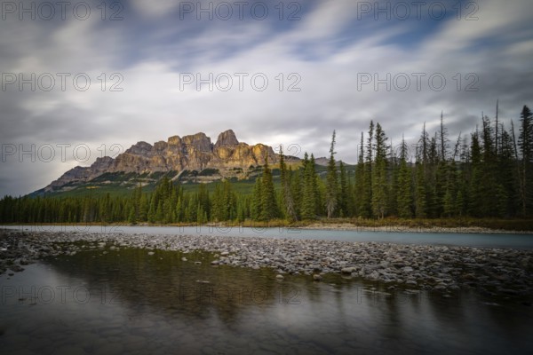 Beautifull sunset under Castle Mountain