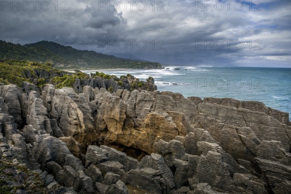 Pancake rocks near Punakaiki
