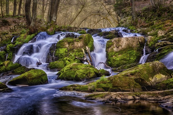 Waterfall located in the forest