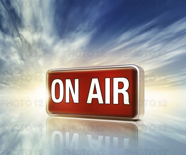 3D rendering of an on air icon