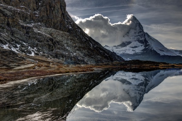 Lake Riffel, Zermatt. Matterhorn. Switzerland