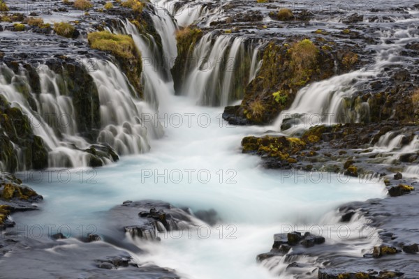 Waterfall Bruarfoss at river Bruara, Golden Circle, Southwest Iceland, Europe