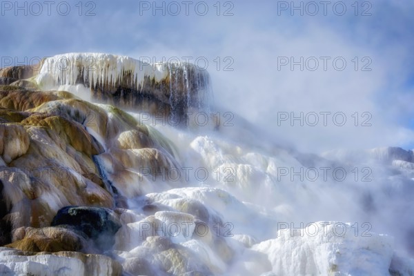 Mammoth Hot Springs in Yellowstone National Park