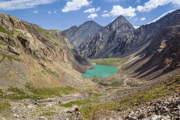 Amazing mountain lake in Kirghizia, Tien Shan