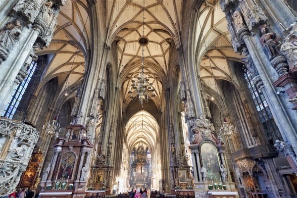 Stephansdom Cathedral in Stephansplatz. Vienna Austria