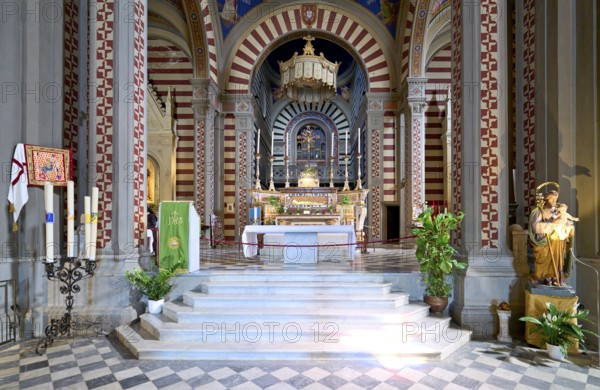 Cortona Arezzo Tuscany Italy. Basilica Santa Margherita hilltop