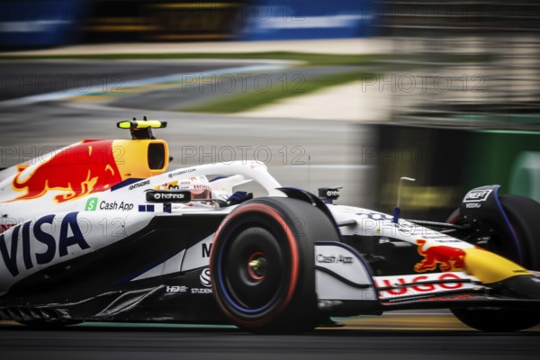 MELBOURNE, AUSTRALIA - MARCH 15: Yuki Tsunoda of Japan drives the Visa Cash App Racing Bulls F1 Team VCARB 02 during third practice in the 2025 Australian Grand Prix at Albert Park in Melbourne, Australia, Oceania