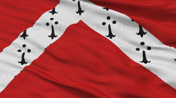Gistel City Flag, Country Belgium, Closeup View