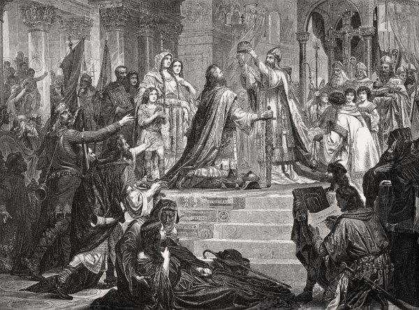 Imperial Coronation of Charlemagne as Emperor by Pope Leo III