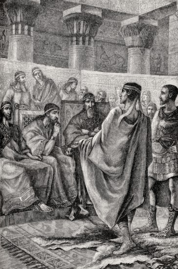 Roman ambassador before the Carthaginian senate, 2nd century, BC