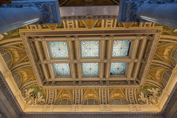 WASHINGTON, USA, AUGUST 13, 2022, Inside the Library of Congress in Washington DC, USA, North America