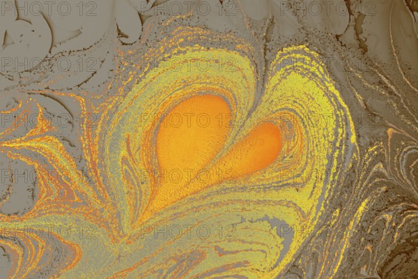 Ebru marble conch effect surface pattern design for print