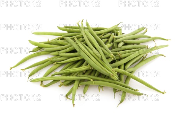 String beans as healthy vegetables isolated over white
