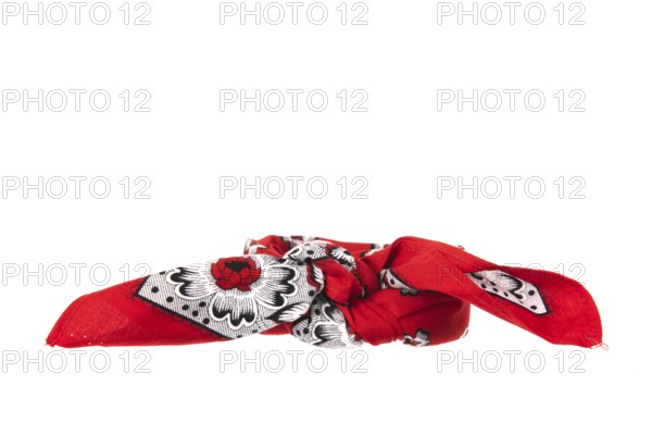 Red Dutch farmer handkerchief isolated over white background