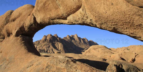 Rock Arch with the Spitzkoppe in the background