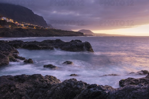 Sunset in Garachico on the Canary Island of Tenerife