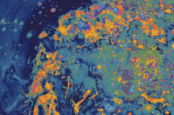 Traditional Ottoman Turkish marbling art patterns as abstract colorful background