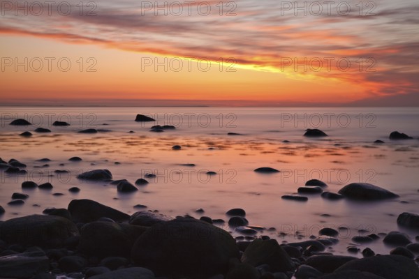 Sunset on the Baltic coast