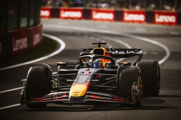 MELBOURNE, AUSTRALIA - MARCH 14: Max Verstappen of the Netherlands drives the Oracle Red Bull Racing RB21 during second practice in the 2025 Australian Grand Prix at Albert Park in Melbourne, Australia, Oceania