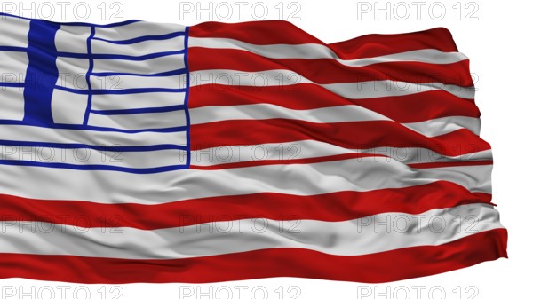 Lethbridge City Flag, Country Canada, Isolated On White Background