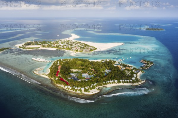 Holiday island Kandooma and Guraidhoo, South Male Atoll, Indian Ocean, Maldives, Asia