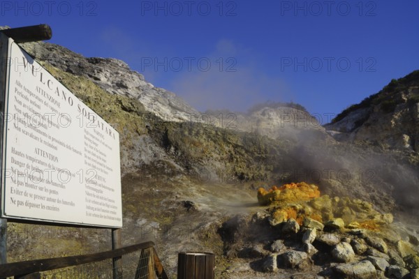 Solfatara volcanic crater, pozzuoli
