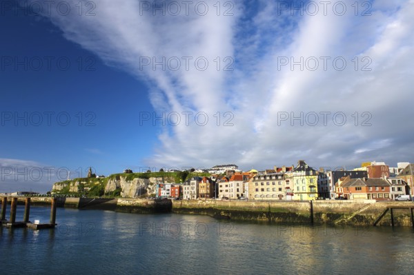 Village Dieppe with harbor at the west coast of France