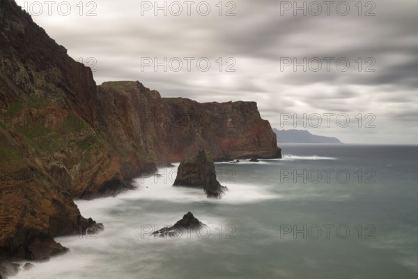 Stormy weather in the Onta De Sao Lourenco, Madeira, Portugal, Europe