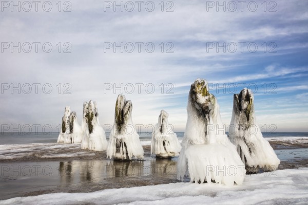 Winter on the coast of the Baltic Sea