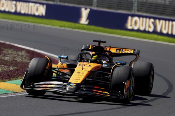 MELBOURNE, AUSTRALIA - MARCH 14: Oscar Piastri of Australia drives the McLaren Formula 1 Team MCL39 during first practice in the 2025 Australian Grand Prix at Albert Park in Melbourne, Australia, Oceania