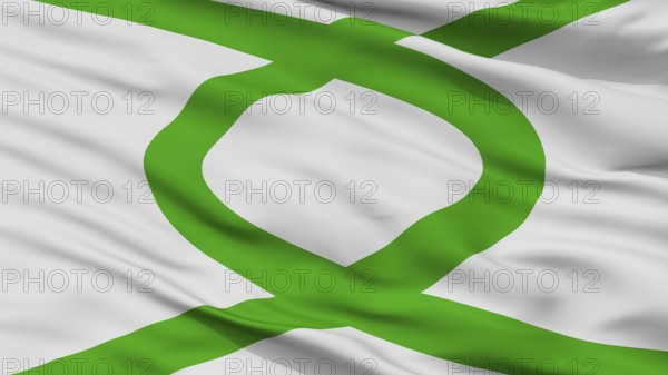 La Union City Flag, Country Chile, Closeup View
