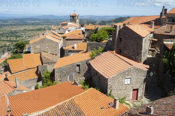 13/06/2018, Monsanto, Portugal, Europe, A view from above of the Portuguese mountain village of Monsanto, Europe