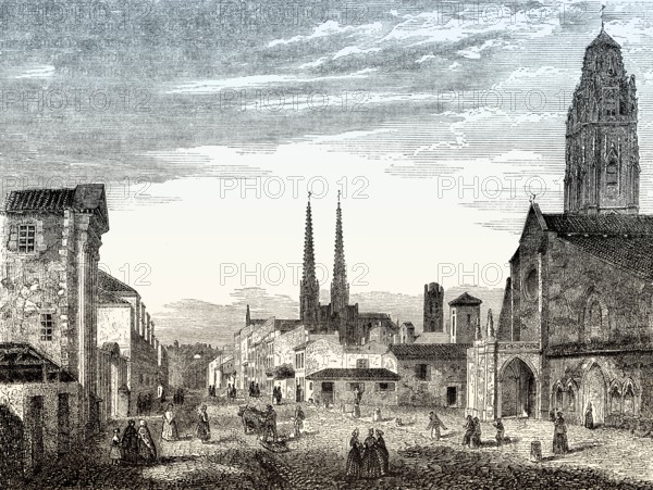 St. Eulalia, Place Sainte-Eulalie, Cathédrale St-André, Bordeaux, France, 19th century, Europe