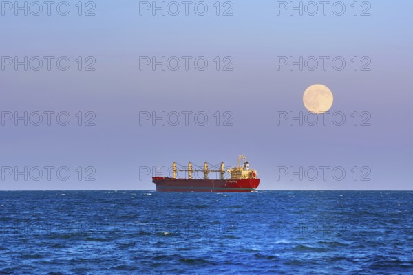 Bulk Carrier Ship in the Black Sea Varna, Bulgaria, Europe