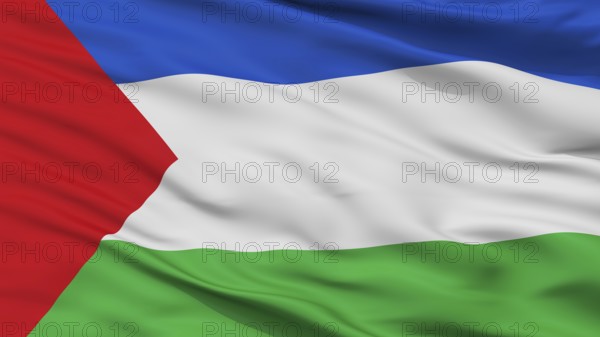 Chigorodo City Flag, Country Colombia, Antioquia Department, Closeup View