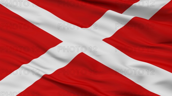 Zabbar City Flag, Country Malta, Closeup View