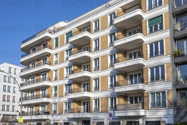 New apartment block in the Prenzlauer Berg district of Berlin, Germany, Europe