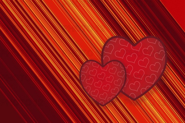 Elegant decorative heart pattern design for fabric, wallpaper, gift paper, banner, cover, poster, presentation, magazine, leaflet