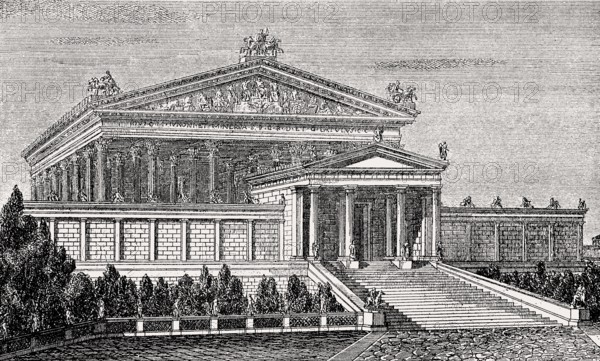 The Temple of Jupiter Optimus Maximus, or Temple of Jupiter Capitolinus, Ancient Rome, Reconstruction