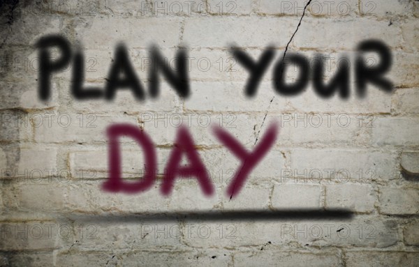 Plan Your Day Concept