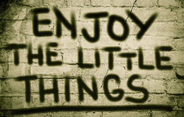 Enjoy The Little Things Concept