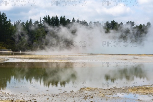 Natural wonders at Waiotapu Thermal Wonderland, Rotorua in New Zealand