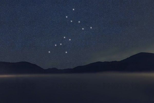 Canis Major star constellation, Night sky, Cluster of stars, Deep space, Greater Dog constellation