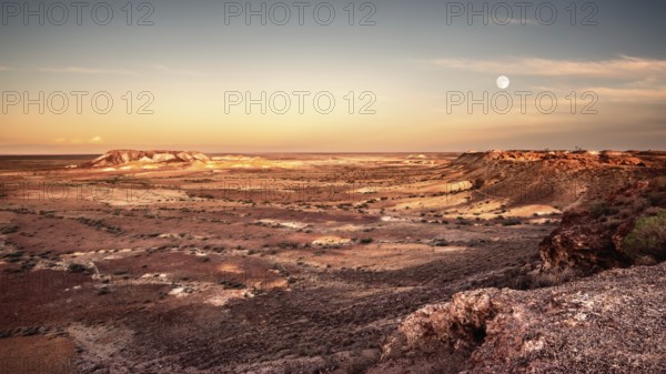 An image of the great Breakaways at Coober Pedy Australia twilight