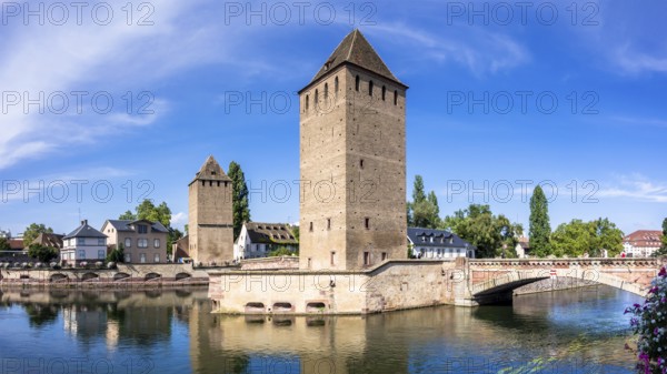 An image of a Strasbourg scenery water towers