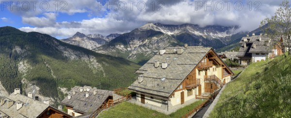 Holiday home estate, Residence Cianfuran, Gleise, Bardonecchia, Piedmont, Italy, Europe