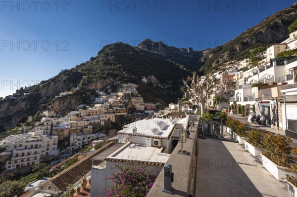 Amalfi Coast in Positano, Italy during sunny day